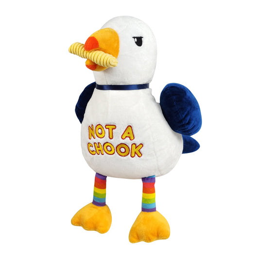 Cheeky Seagull Plush Toy - Navy Blue