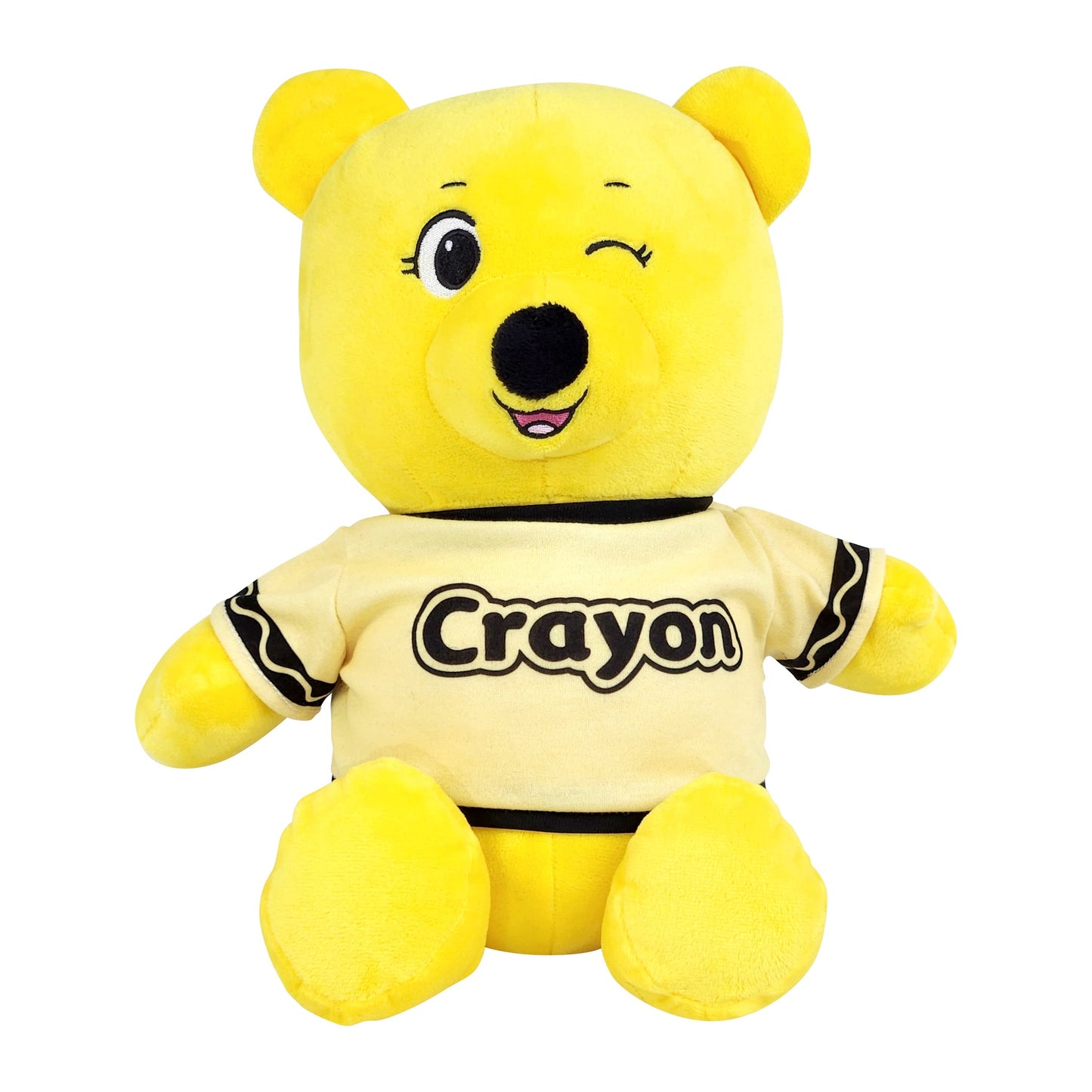 Crayon Bear Plush Toy - Yellow